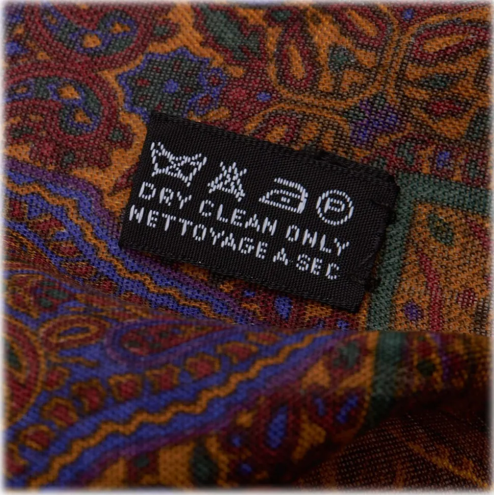 Chanel Vintage - Art Printed Silk Scarf - Brown - Silk Foulard - Luxury High Quality - Avvenice