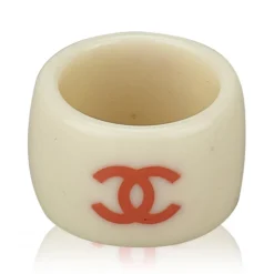Chanel Vintage - Camellia Ring - White Ivory - Chanel Ring - Luxury High Quality - Avvenice