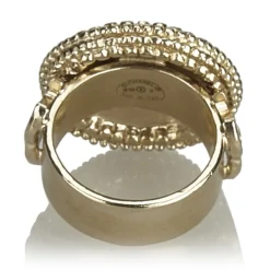 Chanel Vintage - Camellia Metallic Ring - Gold - Chanel Ring - Luxury High Quality - Avvenice