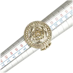 Chanel Vintage - Camellia Metallic Ring - Gold - Chanel Ring - Luxury High Quality - Avvenice