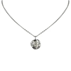 Chanel Vintage - Camellia Pendant Necklace - Silver - Necklace Chanel - Luxury High Quality - Avvenice