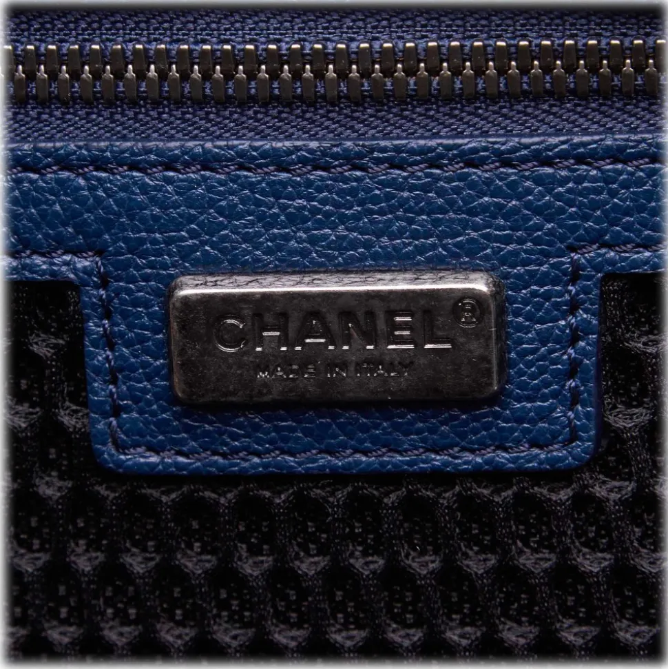 Chanel Vintage - Caviar Coco Case Trolley - Blue Navy - Leather Trolley - Luxury High Quality - Avvenice