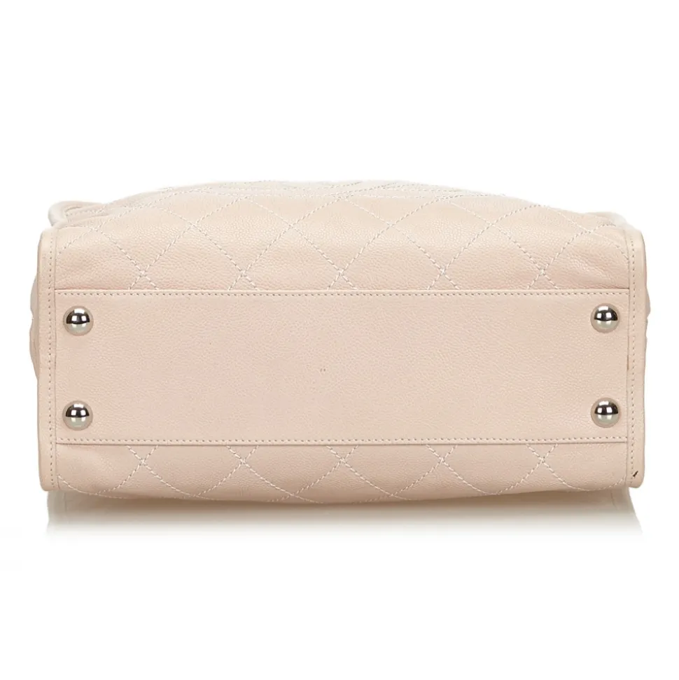 Chanel Vintage - Caviar Deauville Bowling Bag - Pink - Leather Handbag - Luxury High Quality - Avvenice