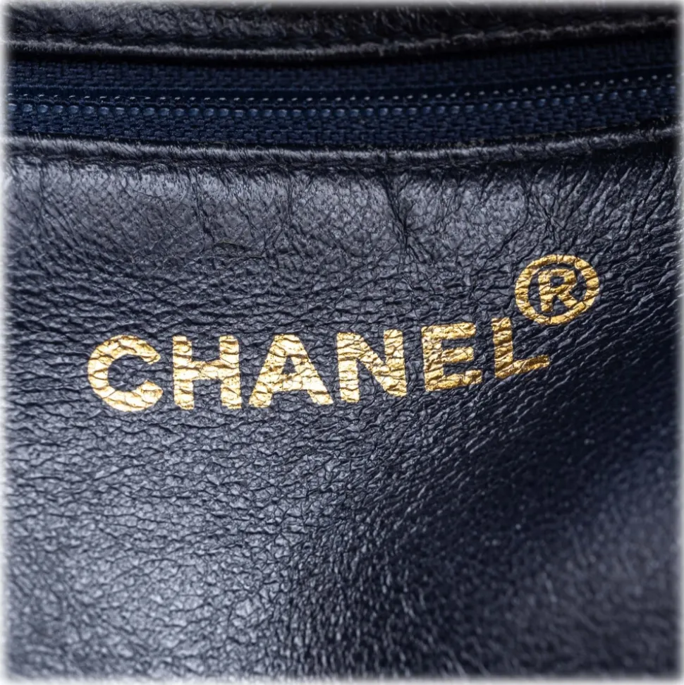 Chanel Vintage - Caviar Medallion Tote Bag - Blue - Caviar Leather Handbag - Luxury High Quality - Avvenice