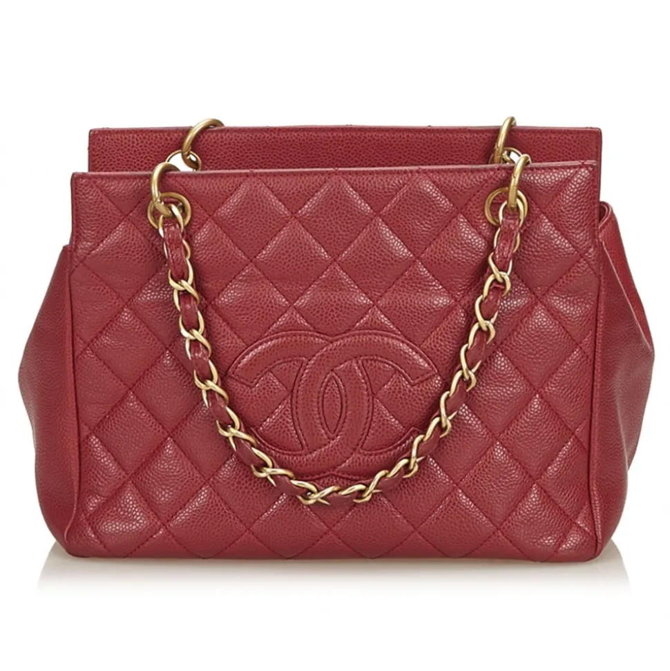 Chanel Vintage - Caviar Petit Timeless Shopping Tote Bag - Red - Caviar Leather Handbag - Luxury High Quality - Avvenice
