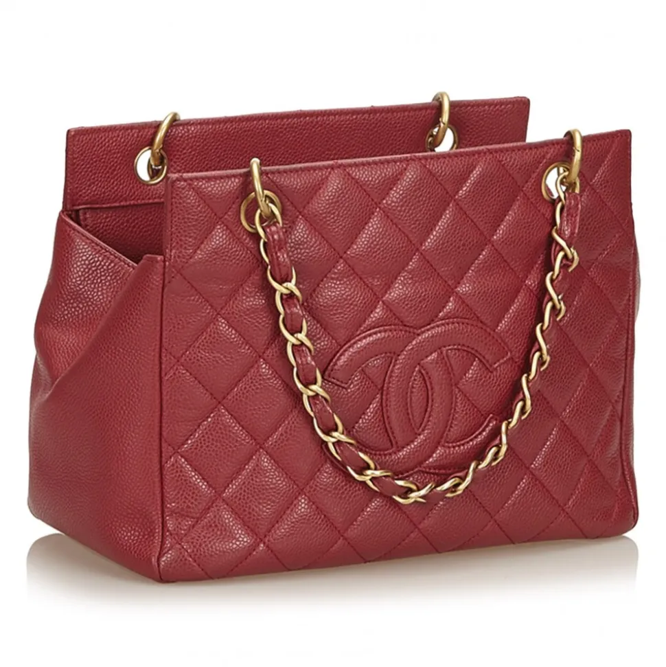 Chanel Vintage - Caviar Petit Timeless Shopping Tote Bag - Red - Caviar Leather Handbag - Luxury High Quality - Avvenice