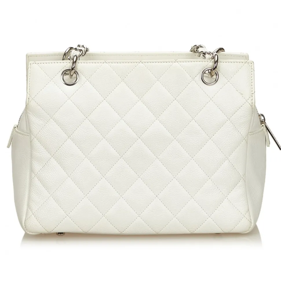 Chanel Vintage - Caviar Petit Timeless Shopping Tote Bag - White Ivory - Caviar Leather Handbag - Luxury High Quality - Avvenice