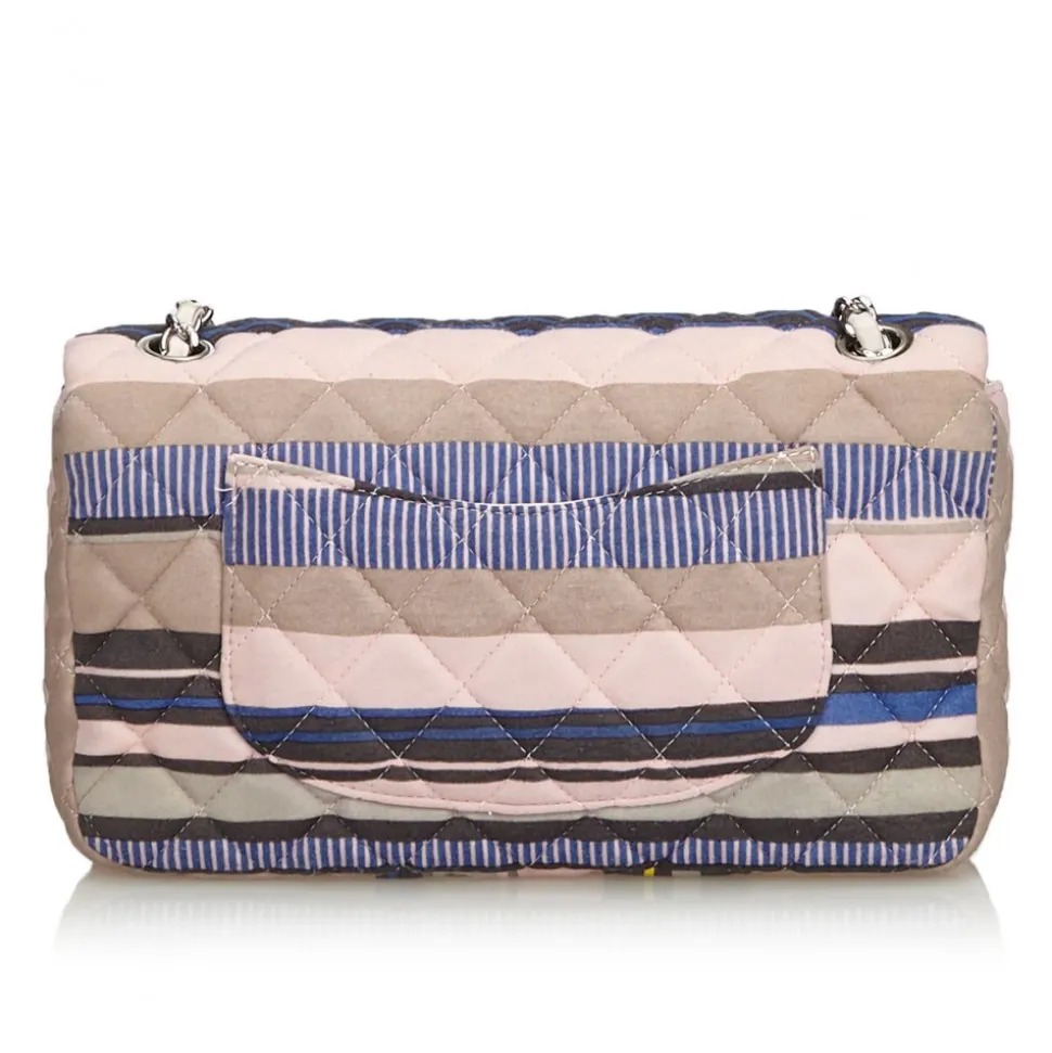 Chanel Vintage - CC Heart Printed Cotton Medium Flap Bag - Pink - Leather & Cotton Handbag - Luxury High Quality - Avvenice