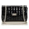 Chanel Vintage - Choco Bar Chain Cotton Handbag Bag - Black - Leather Handbag - Luxury High Quality - Avvenice