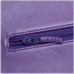 Chanel Vintage - Classic Maxi Lambskin Leather Double Flap Bag - Purple - Leather and Lambskin Handbag - Luxury High Quality - Avvenice