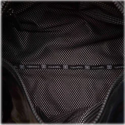 Chanel Vintage - Coated Canvas Sport Line Shoulder Bag - Black - Leather and Canvas Handbag - Luxury High Quality - Avvenice