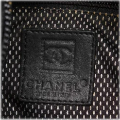Chanel Vintage - Coated Canvas Sport Line Shoulder Bag - Black - Leather and Canvas Handbag - Luxury High Quality - Avvenice