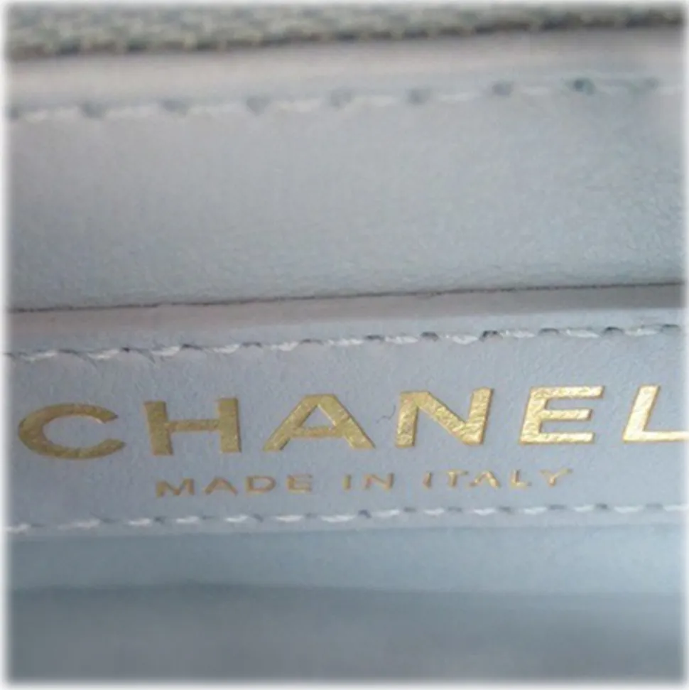 Chanel Vintage - Extra Mini Caviar Coco Top Handle - Blue - Leather and Lambskin Handbag - Luxury High Quality - Avvenice