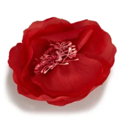 Chanel Vintage - Fabric Camellia Brooch - Red - Brooch Chanel - Luxury High Quality - Avvenice