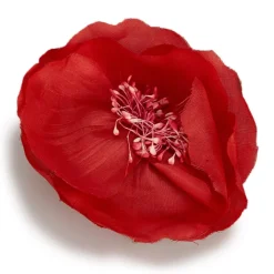 Chanel Vintage - Fabric Camellia Brooch - Red - Brooch Chanel - Luxury High Quality - Avvenice