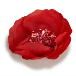 Chanel Vintage - Fabric Camellia Brooch - Red - Brooch Chanel - Luxury High Quality - Avvenice