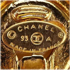 Chanel Vintage - Faux Pearl Gold-Tone Clip-On Earrings - Gold - Earrings Chanel - Luxury High Quality - Avvenice