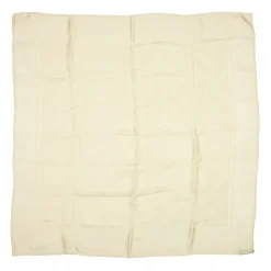 Chanel Vintage - Floral Print Silk Scarf - White Ivory - Silk Foulard - Luxury High Quality - Avvenice