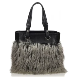 Chanel Vintage - Fur Fantasy Handbag - Black - Fur Handbag - Luxury High Quality - Avvenice