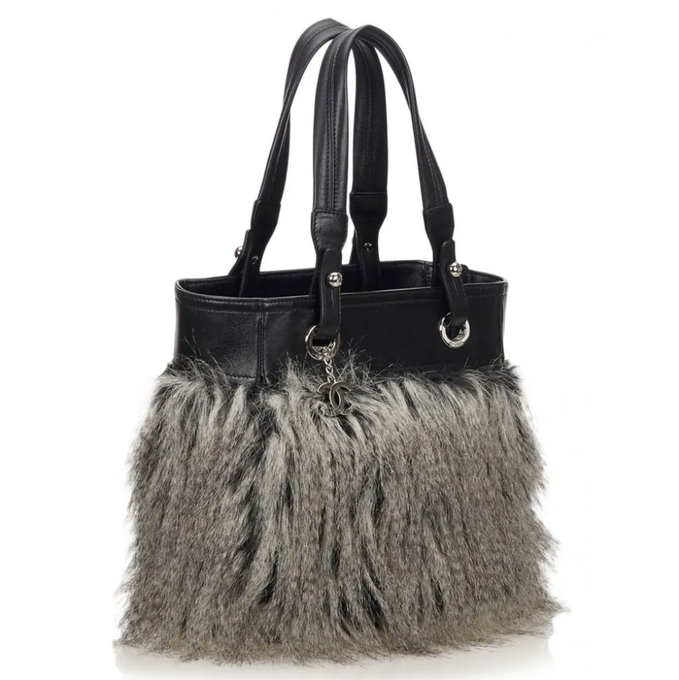 Chanel Vintage - Fur Fantasy Handbag - Black - Fur Handbag - Luxury High Quality - Avvenice
