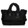 Chanel Vintage - Fur Tote Bag - Black - Fur Handbag - Luxury High Quality - Avvenice