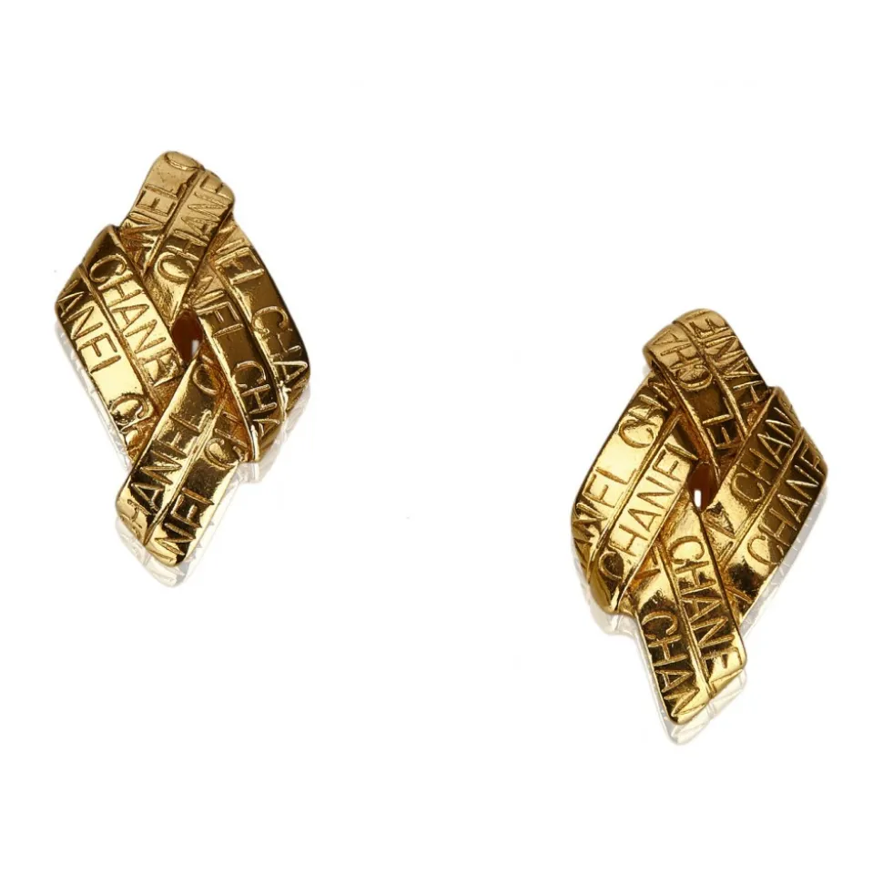 Chanel Vintage - Gold Toned Clip On Earrings - Gold - Earrings Chanel - Luxury High Quality - Avvenice