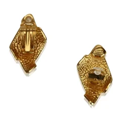 Chanel Vintage - Gold Toned Clip On Earrings - Gold - Earrings Chanel - Luxury High Quality - Avvenice