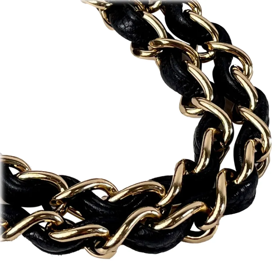 Chanel Vintage - Jumbo Classic Lambskin Double Flap - Black - Leather and Lambskin Handbag - Luxury High Quality - Avvenice