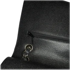 Chanel Vintage - Jumbo Classic Caviar Double Flap - Black - Leather and Lambskin Handbag - Luxury High Quality - Avvenice