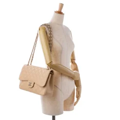 Chanel Vintage - Jumbo Classic Caviar Double Flap - Brown - Leather and Lambskin Handbag - Luxury High Quality - Avvenice