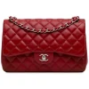 Chanel Vintage - Jumbo Classic Lambskin Double Flap - Red - Leather and Lambskin Handbag - Luxury High Quality - Avvenice