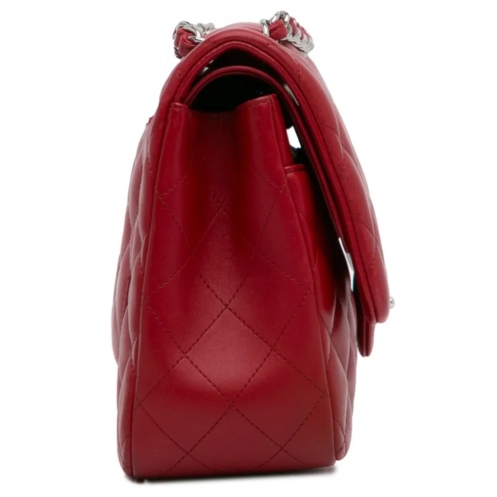 Chanel Vintage - Jumbo Classic Lambskin Double Flap - Red - Leather and Lambskin Handbag - Luxury High Quality - Avvenice