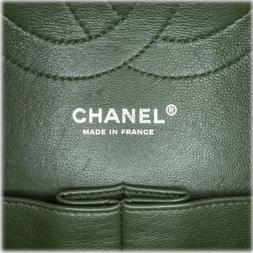 Chanel Vintage - Jumbo Classic Caviar Double Flap - Green - Leather and Lambskin Handbag - Luxury High Quality - Avvenice
