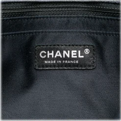 Chanel Vintage - Jumbo Embroidered Denim Perfume Bottle Single Flap - Black - Leather and Lambskin Handbag - Luxury High Quality - Avvenice