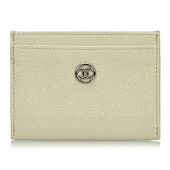 Chanel Vintage - Leather Card Holder - White - Leather Wallett - Luxury High Quality - Avvenice