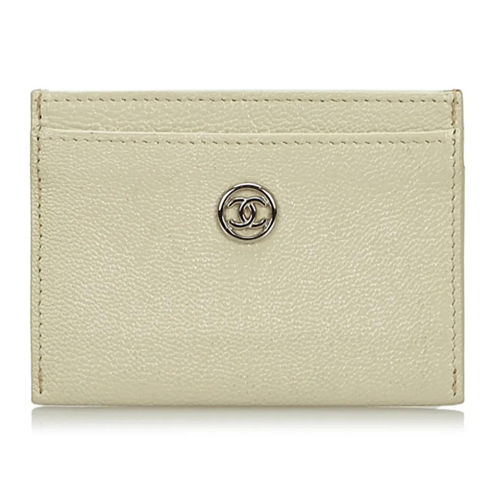 Chanel Vintage - Leather Card Holder - White - Leather Wallett - Luxury High Quality - Avvenice