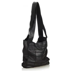 Chanel Vintage - Leather Patchwork Tote Bag - Black - Leather Handbag - Luxury High Quality - Avvenice