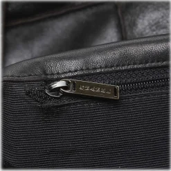 Chanel Vintage - Leather Patchwork Tote Bag - Black - Leather Handbag - Luxury High Quality - Avvenice