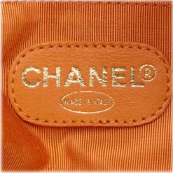 Chanel Vintage - Leather Shoulder Bag - Orange - Leather Handbag - Luxury High Quality - Avvenice