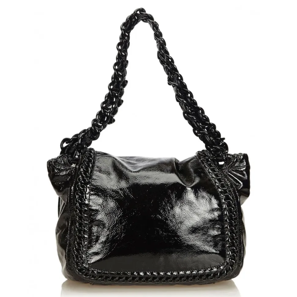 Chanel Vintage - Luxe Ligne Accordion Flap Bag - Black - Leather Handbag - Luxury High Quality - Avvenice