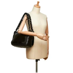 Chanel Vintage - Luxe Ligne Accordion Flap Bag - Black - Leather Handbag - Luxury High Quality - Avvenice