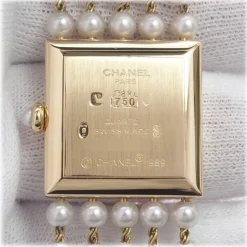 Chanel Vintage - Mademoiselle Pearl Watch - White Pearl & Yellow Gold - Pearl Watch Chanel - High quality Luxury - Avvenice