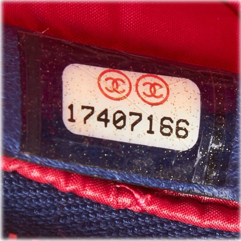 Chanel Vintage - Matelasse Laptop Bag - Blue Navy - Canvar Handbag - Luxury High Quality - Avvenice