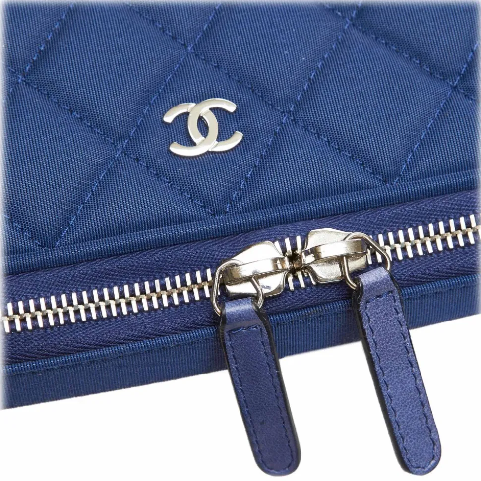 Chanel Vintage - Matelasse Laptop Bag - Blue Navy - Canvar Handbag - Luxury High Quality - Avvenice
