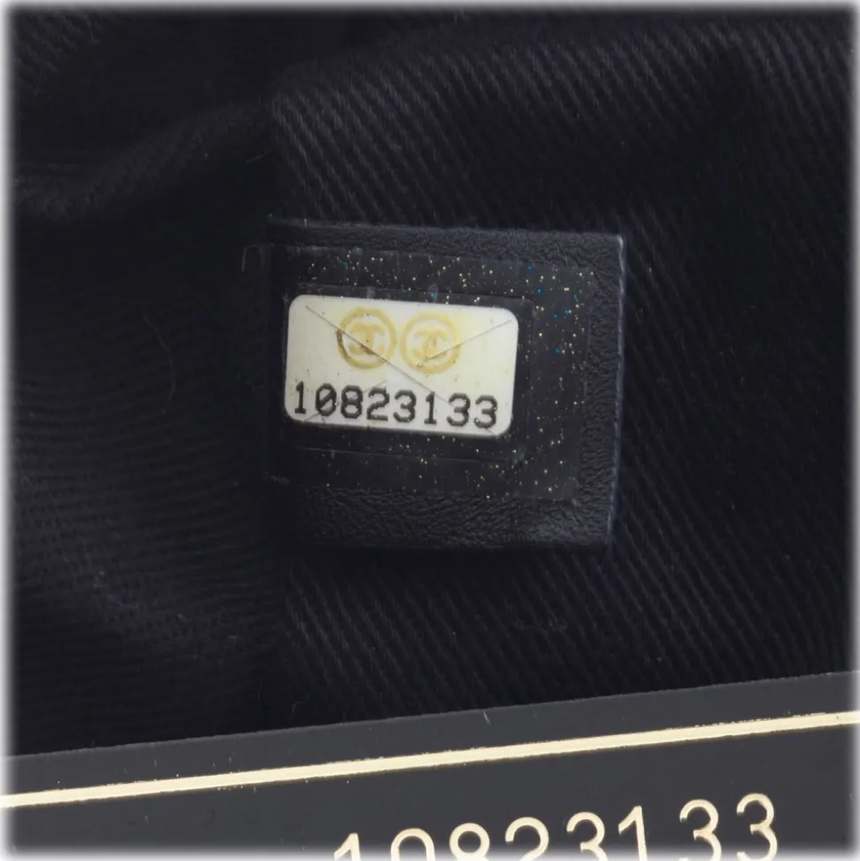 Chanel Vintage - Matelasse Chain Nylon Flap Shoulder Bag - Black - Leather and Canvas Handbag - Luxury High Quality - Avvenice