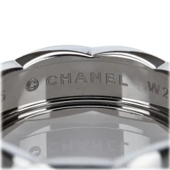 Chanel Vintage - Matelasse Ring - White Gold - Gold Ring Chanel - Luxury High Quality - Avvenice