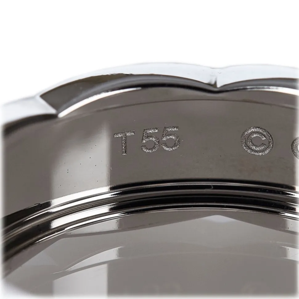 Chanel Vintage - Matelasse Ring - White Gold - Gold Ring Chanel - Luxury High Quality - Avvenice