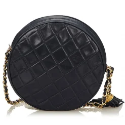 Chanel Vintage - Matelasse Tassel Lambskin Leather Bag - Black - Leather and Lambskin Handbag - Luxury High Quality - Avvenice