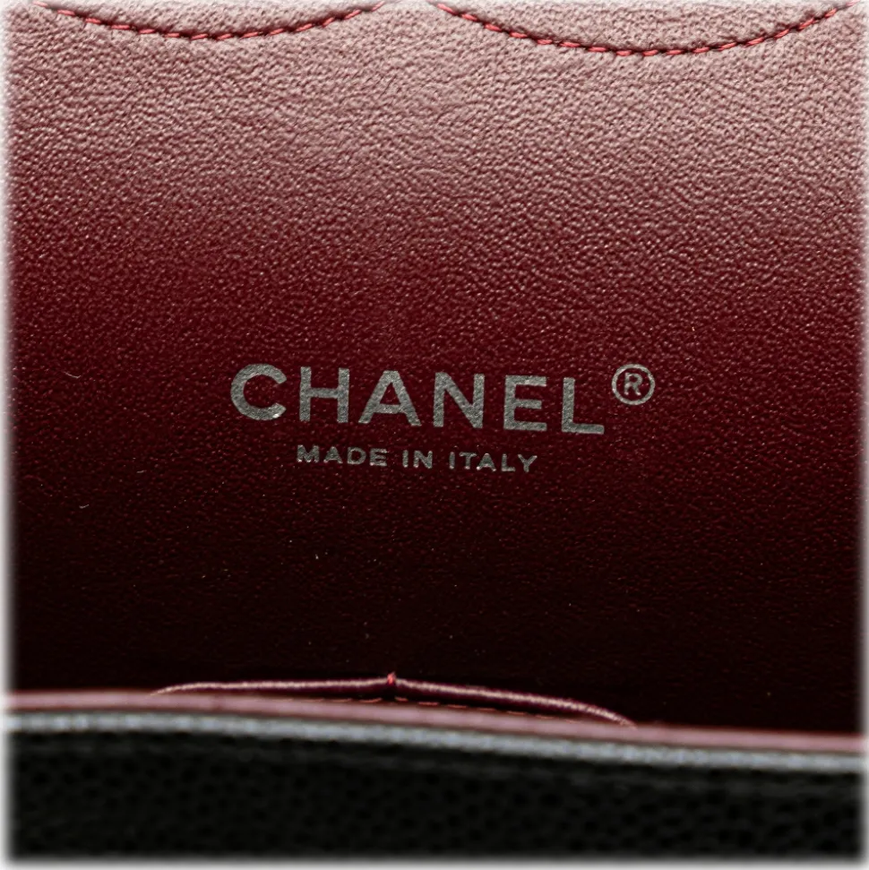 Chanel Vintage - Maxi Classic Caviar Double Flap - Black - Leather and Lambskin Handbag - Luxury High Quality - Avvenice