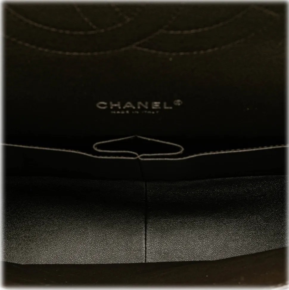 Chanel Vintage - Maxi Classic Lambskin Double Flap - Black - Leather and Lambskin Handbag - Luxury High Quality - Avvenice